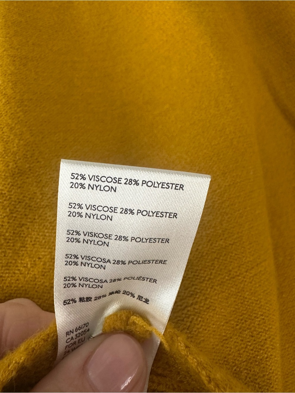 Anthropologie Georgia Cowl Neck Tunic Sweater Mustard Gold High Low Hem M EUC - Picture 5 of 5